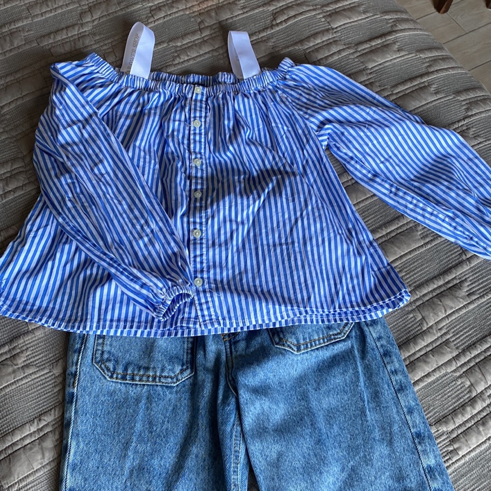 POLO Ralph Lauren size 8 button down - Picture 2 of 3
